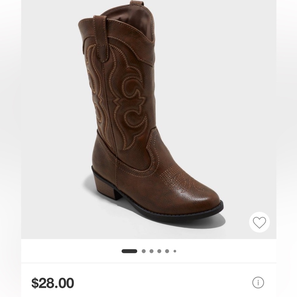Cat & Jack mid Calf Western Boots